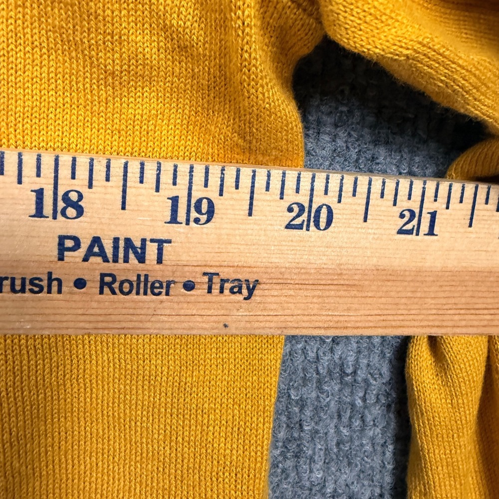 Banana Republic Womens Size Large Sweater Mustard  Yellow Cotton Blend  Forever - Picture 7 of 7